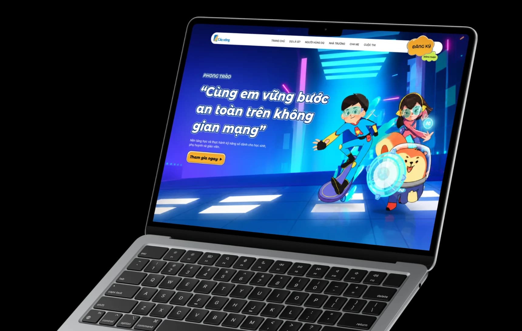 Giao diện học trực tuyến